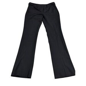 Express Columnist Black Flare Dress Pants For Women Size 0R Polyester Blend